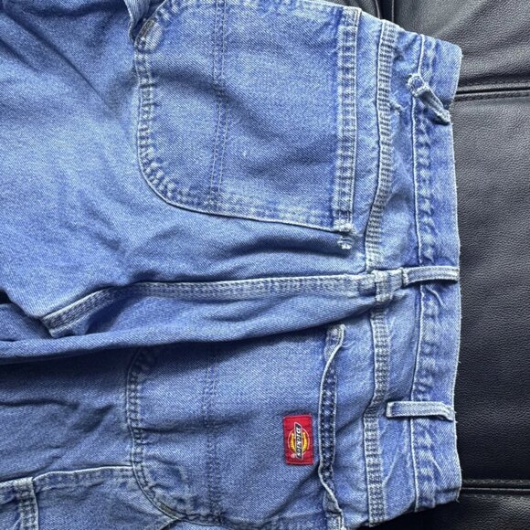 Dickies Men’s Carpenter Jeans Blue Denim Work Pants Relaxed Fit Size 33x32 - Picture 7 of 11